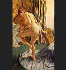 Edgar Degas Canvas Paintings - After the Bath